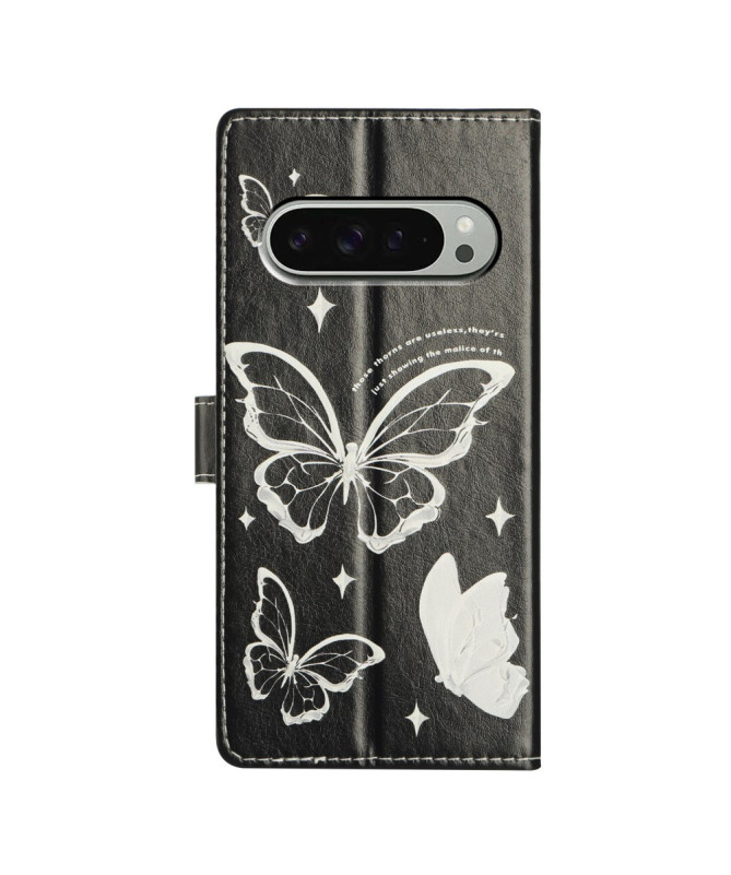 Housse Google Pixel 9 / 9 Pro | Papillons Noirs et Blancs