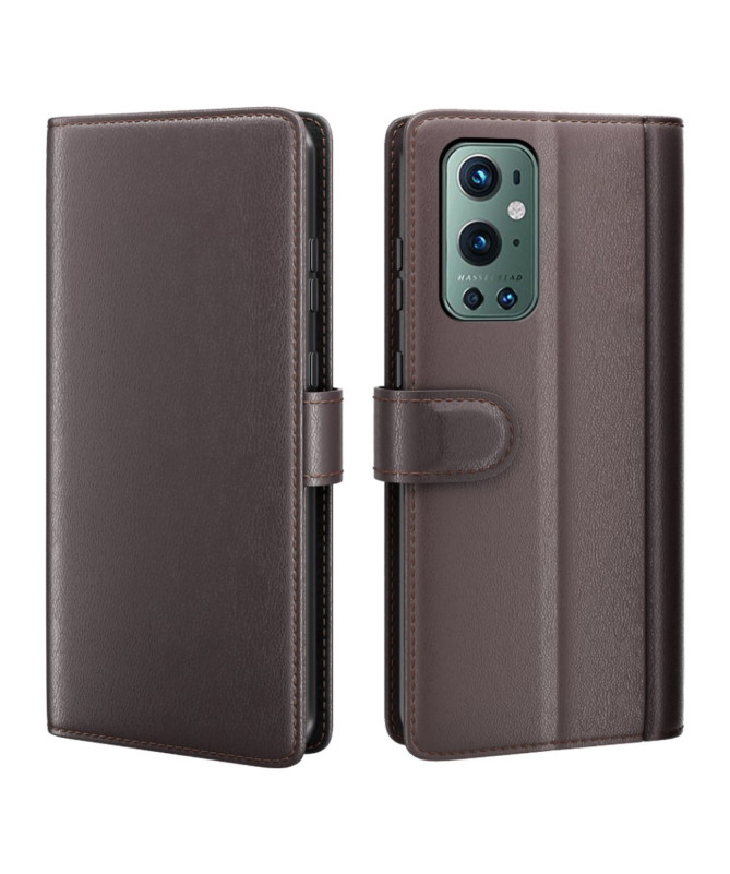 Étui OnePlus 9 Pro portefeuille en cuir premium