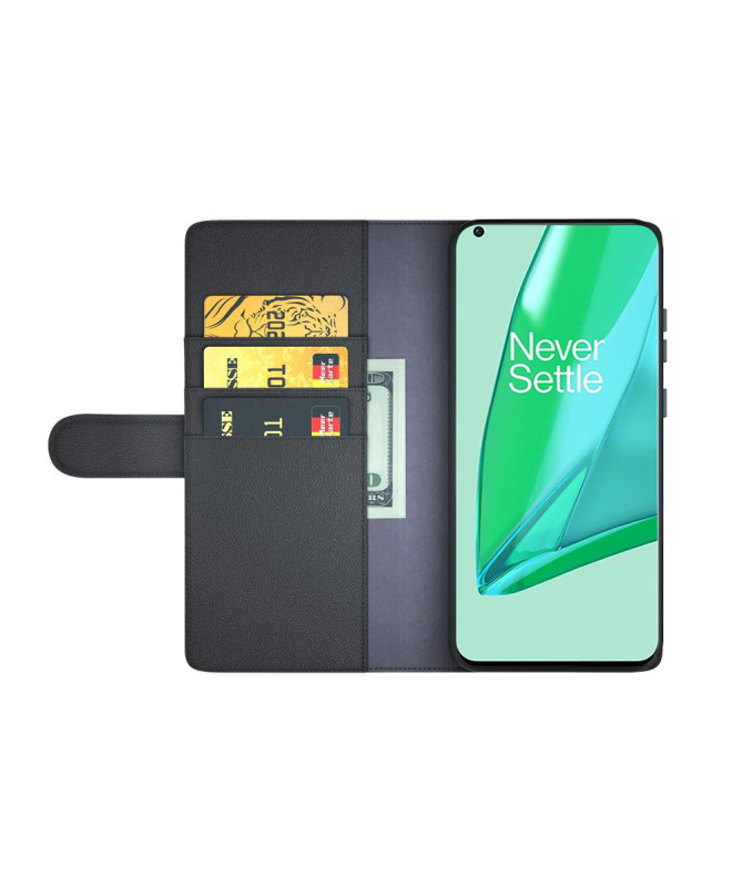 Étui OnePlus 9 Pro portefeuille en cuir premium
