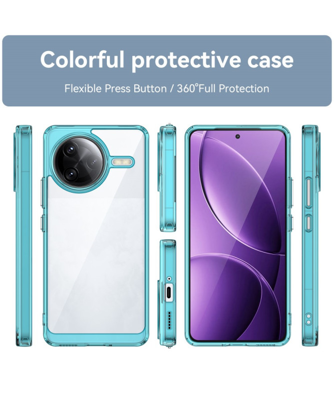 Coque Poco F7 Ultra Transparente Contour Couleuré