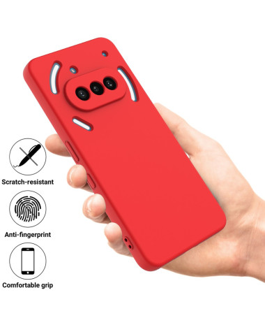 Coque Nothing Phone (3a) Puro silicone liquide Rouge - photo 8