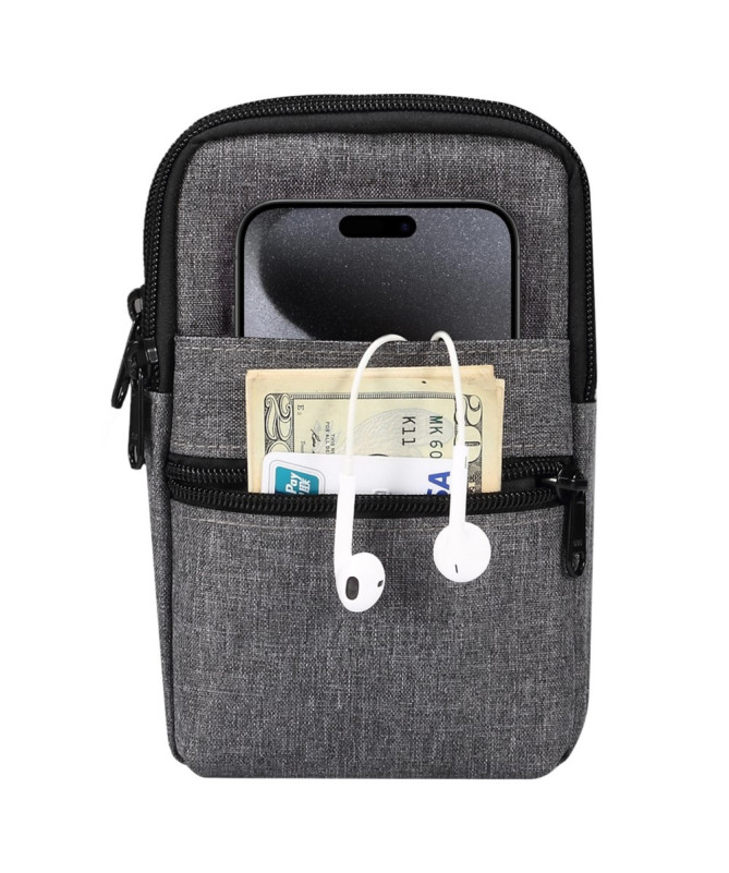 Sacoche Bandoulière Téléphone 7,2 Pouces Toile Déperlante