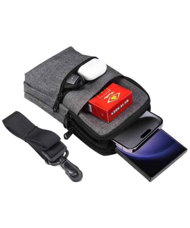 Sacoche Bandoulière Téléphone 7,2 Pouces Toile Déperlante