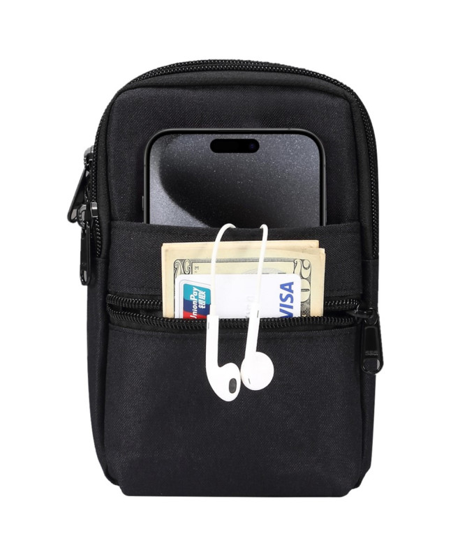 Sacoche Bandoulière Téléphone 7,2 Pouces Toile Déperlante