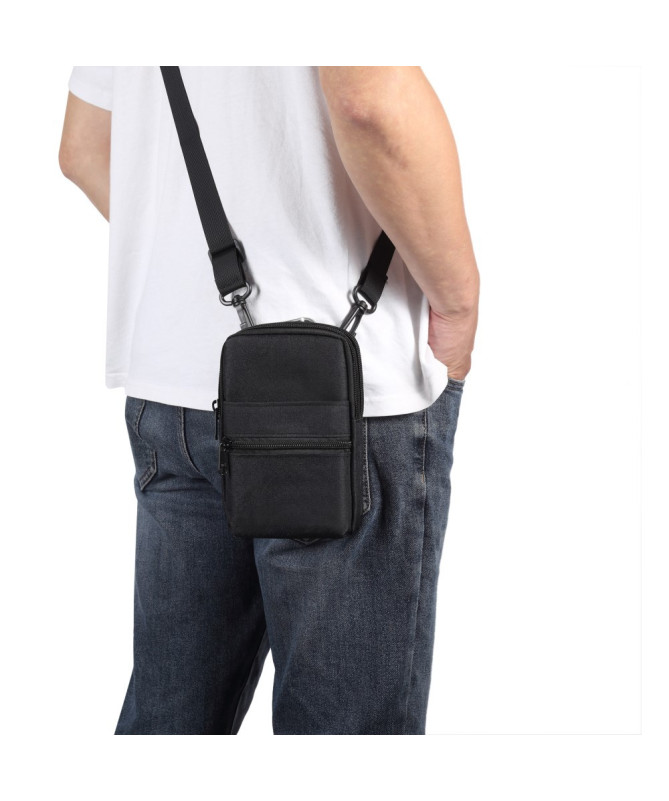 Sacoche Bandoulière Téléphone 7,2 Pouces Toile Déperlante