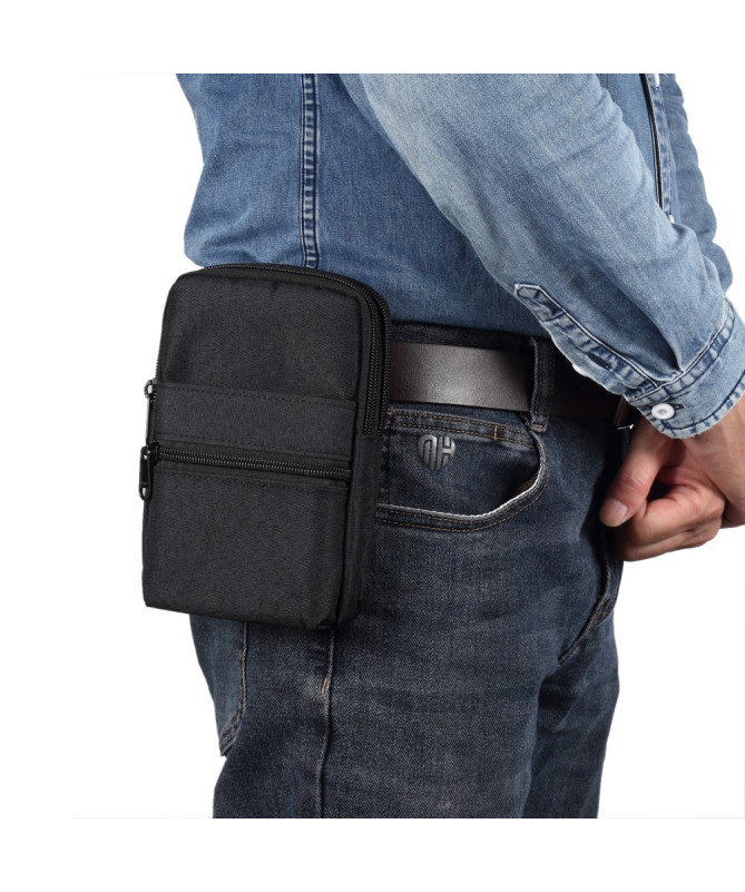 Sacoche Bandoulière Téléphone 7,2 Pouces Toile Déperlante