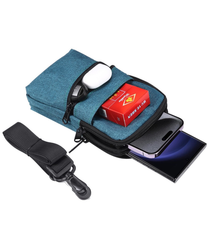 Sacoche Bandoulière Téléphone 7,2 Pouces Toile Déperlante