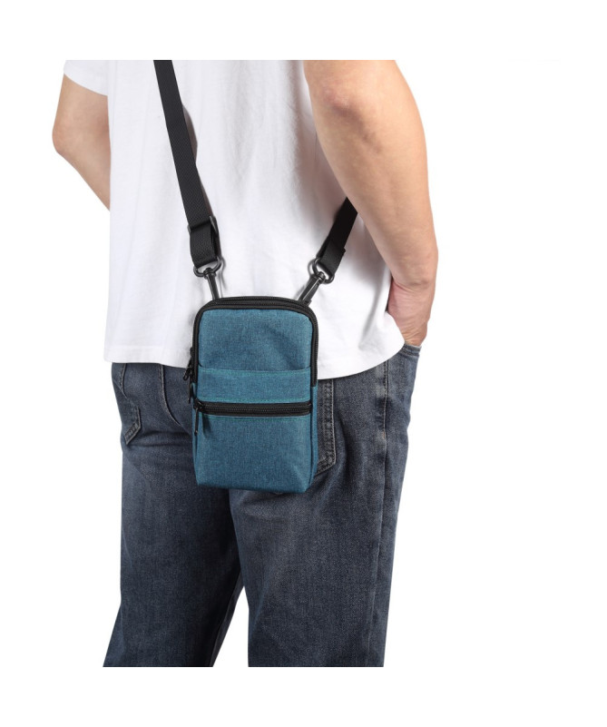 Sacoche Bandoulière Téléphone 7,2 Pouces Toile Déperlante
