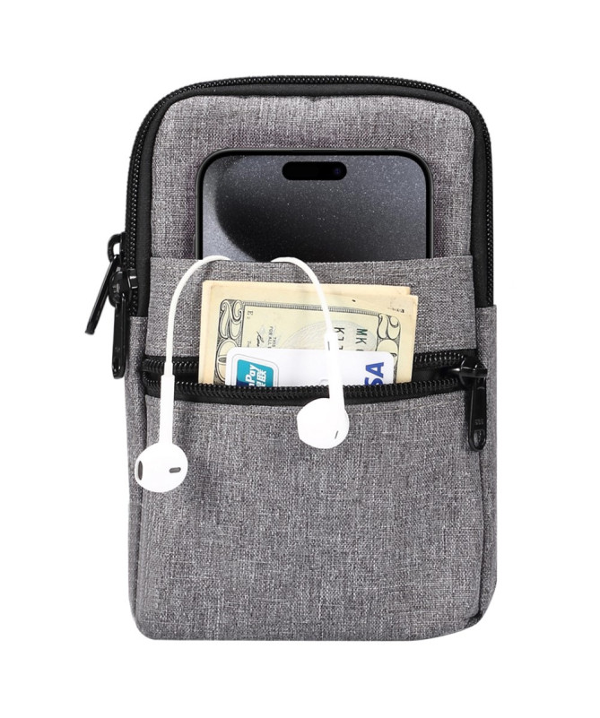 Sacoche Bandoulière Téléphone 7,2 Pouces Toile Déperlante