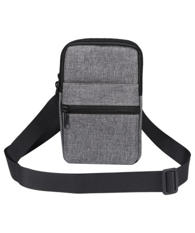 Sacoche Bandoulière Téléphone 7,2 Pouces Toile Déperlante Gris - photo 26