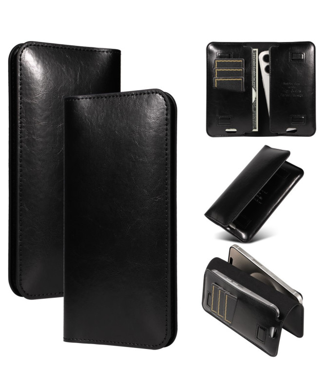 DUOPAK | Housse Universelle Double Téléphone 19 x 11 cm Noir