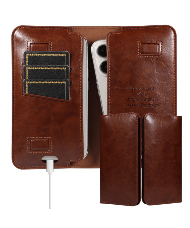 DUOPAK | Housse Universelle Double Téléphone 19 x 11 cm Marron - photo 7
