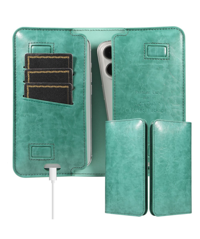 DUOPAK | Housse Universelle Double Téléphone 19 x 11 cm Vert - photo 12