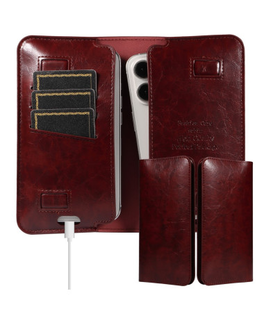 DUOPAK | Housse Universelle Double Téléphone 19 x 11 cm Rouge foncé - photo 22