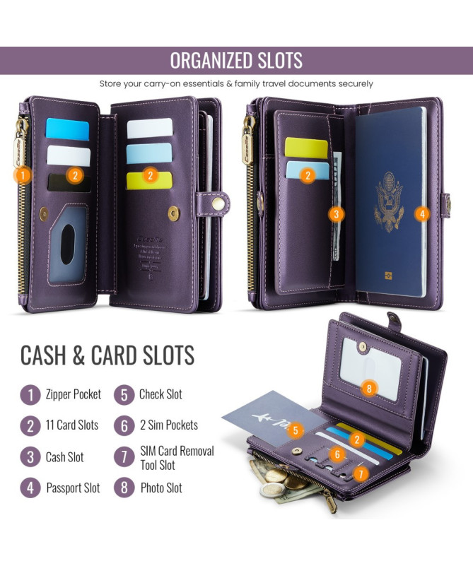 Organiseur de Voyage CASEME Me60 | 11 Cartes + Passeport