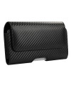 CARBONEX | Étui Ceinture Horizontal 6.1" Finition Fibre Carbone