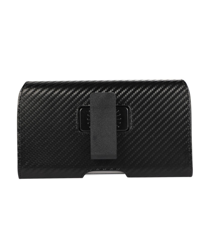 CARBONEX | Étui Ceinture Horizontal 6.1" Finition Fibre Carbone - photo 9