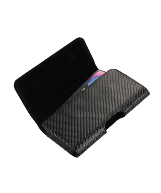 CARBONEX | Étui Ceinture Horizontal 6.1" Finition Fibre Carbone - photo 10