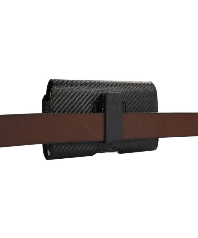 CARBONEX | Étui Ceinture Horizontal 6.1" Finition Fibre Carbone - photo 12
