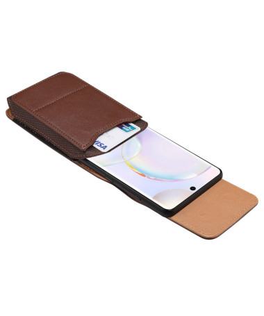 VERTIKL | Étui Ceinture Vertical 6.2–6.5" avec Clip & Cartes Marron - photo 7