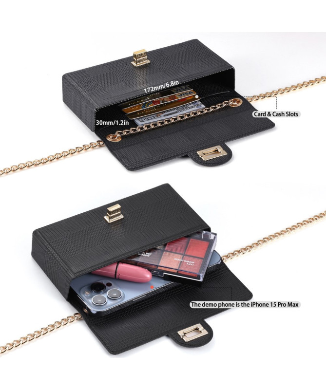 CHAINETTE | Sac Téléphone & Maquillage à Chaîne Dorée