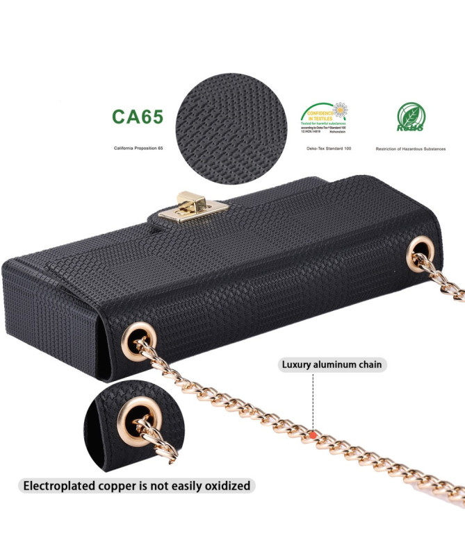 CHAINETTE | Sac Téléphone & Maquillage à Chaîne Dorée