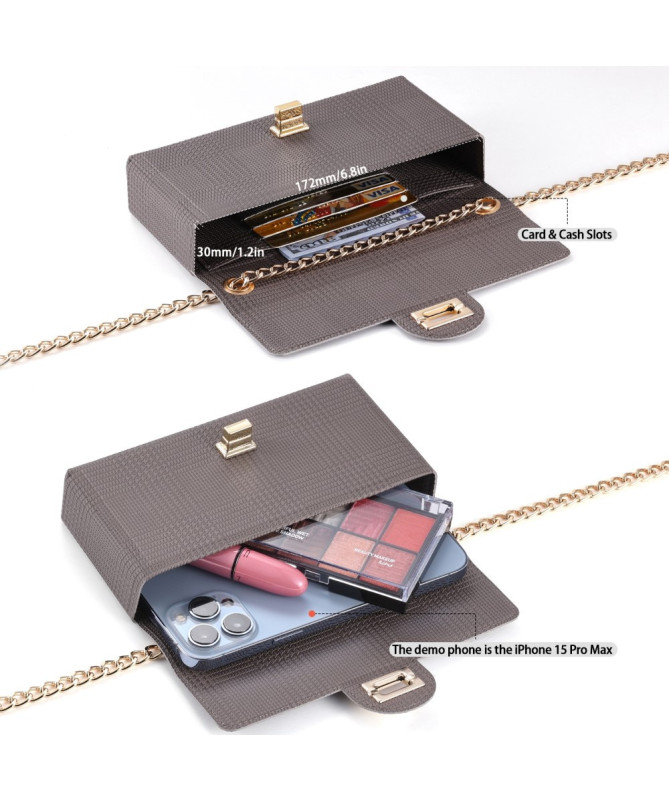 CHAINETTE | Sac Téléphone & Maquillage à Chaîne Dorée