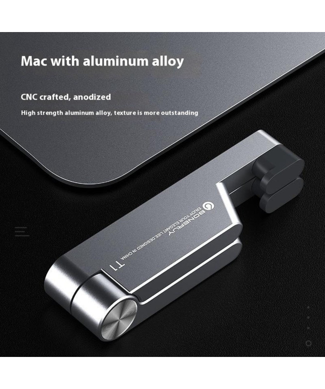 Support Téléphone Pliable en Aluminium Forme V