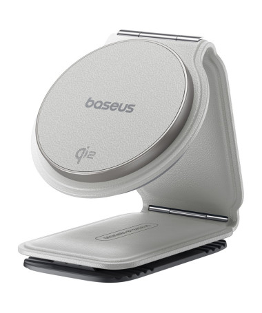 Support Voiture MagSafe 15W - Revêtement Simili Cuir Blanc - photo 10