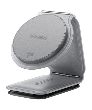 Support Voiture MagSafe 15W - Revêtement Simili Cuir Gris - photo 12