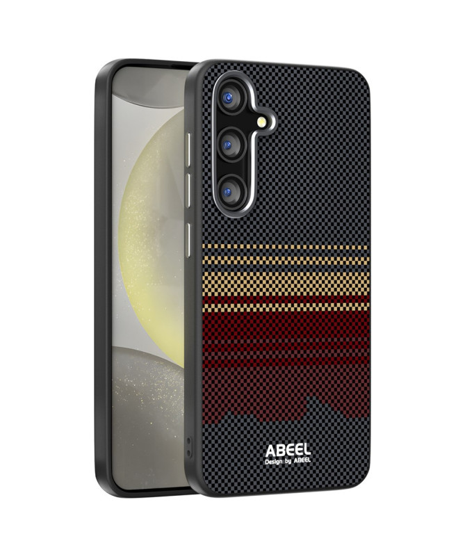 Coque Samsung Galaxy S25 Plus Lignes Bordeau & Or