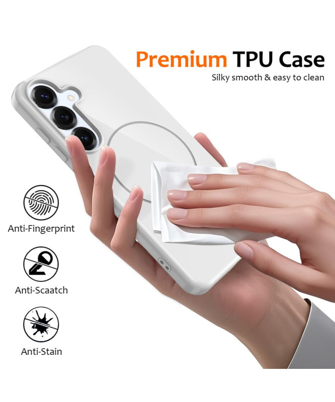 Coque Samsung Galaxy S25 Plus Magnétique avec Lanière