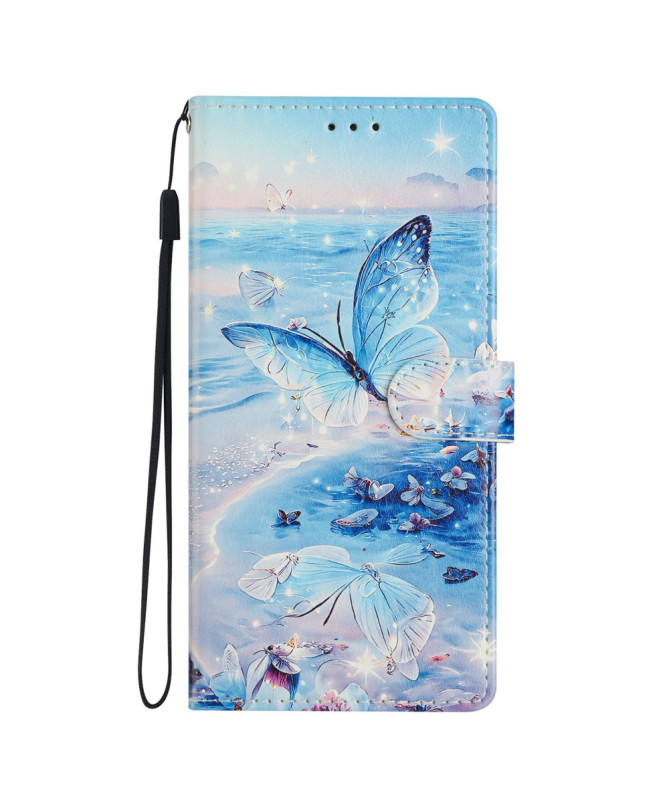 Housse Samsung Galaxy S25 Plus | Papillons Bleu Azur