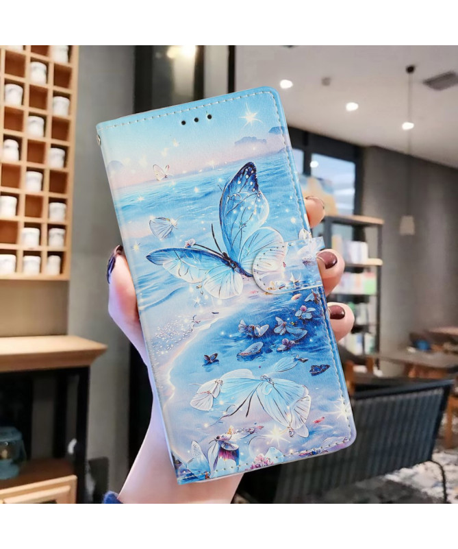 Housse Samsung Galaxy S25 Plus | Papillons Bleu Azur