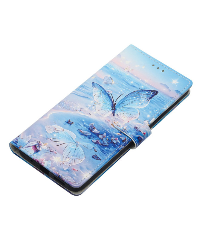 Housse Samsung Galaxy S25 Plus | Papillons Bleu Azur