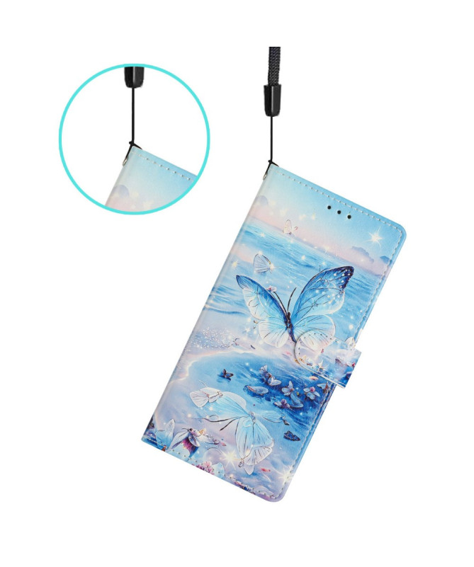 Housse Samsung Galaxy S25 Plus | Papillons Bleu Azur