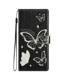 Housse Samsung Galaxy S25 Plus | Papillons Noirs et Blancs