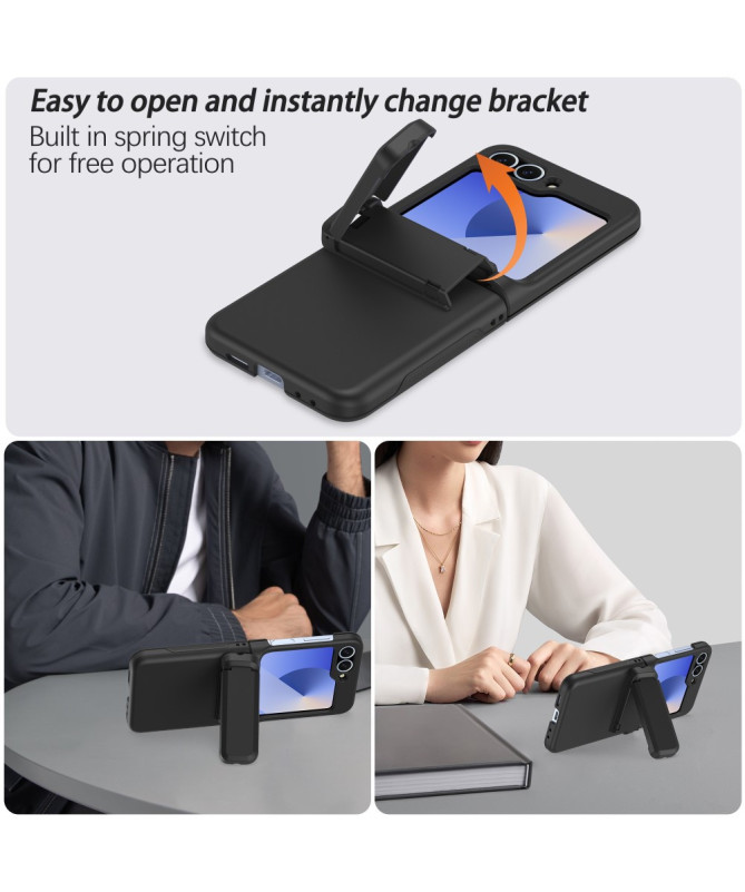 Coque Samsung Galaxy Z Flip 7 FE / Z Flip 6 Porte-Cartes et Béquille |