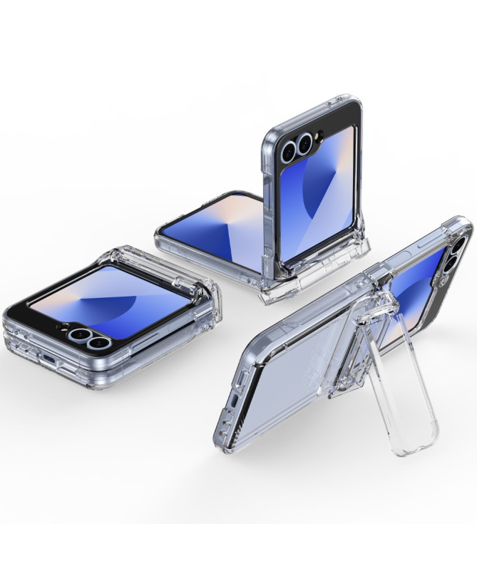 Coque Samsung Galaxy Z Flip 7 FE / Z Flip 6 Porte-Cartes et Béquille |