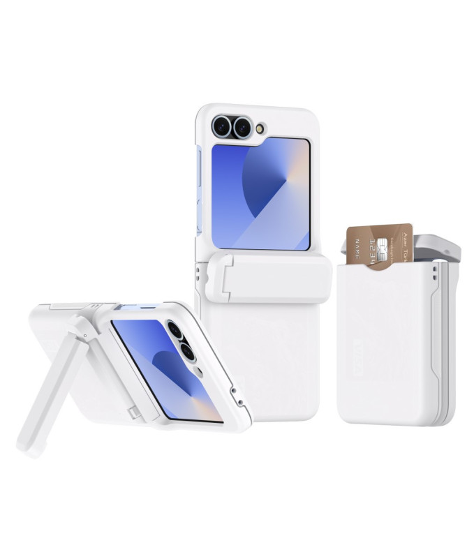 Coque Samsung Galaxy Z Flip 7 FE / Z Flip 6 Porte-Cartes et Béquille |