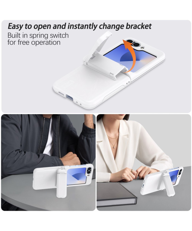 Coque Samsung Galaxy Z Flip 7 FE / Z Flip 6 Porte-Cartes et Béquille |