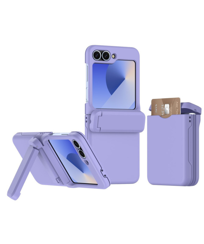 Coque Samsung Galaxy Z Flip 7 FE / Z Flip 6 Porte-Cartes et Béquille |