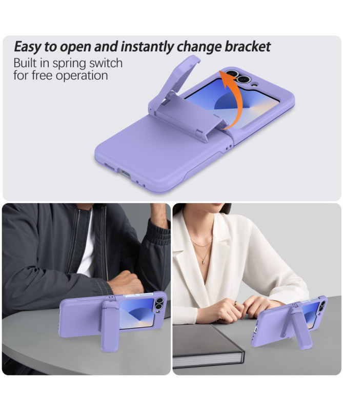 Coque Samsung Galaxy Z Flip 7 FE / Z Flip 6 Porte-Cartes et Béquille |