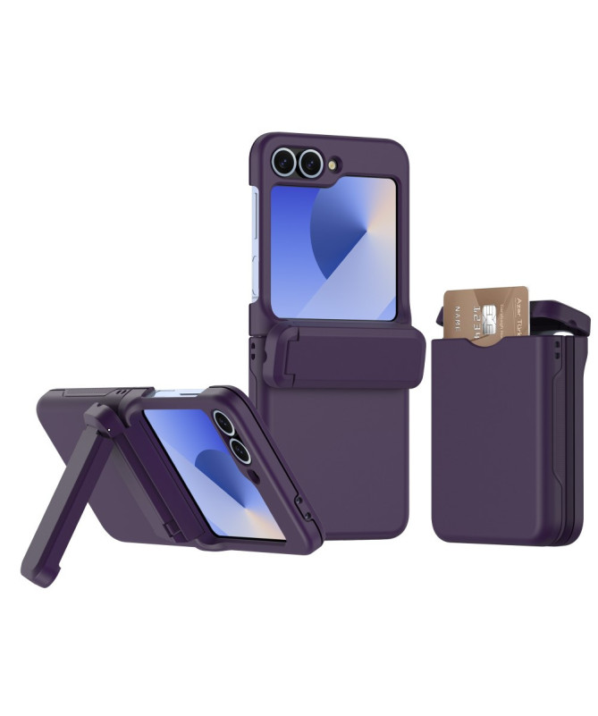 Coque Samsung Galaxy Z Flip 7 FE / Z Flip 6 Porte-Cartes et Béquille |