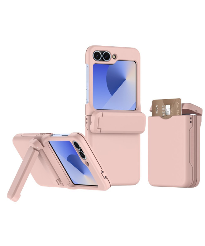 Coque Samsung Galaxy Z Flip 7 FE / Z Flip 6 Porte-Cartes et Béquille |