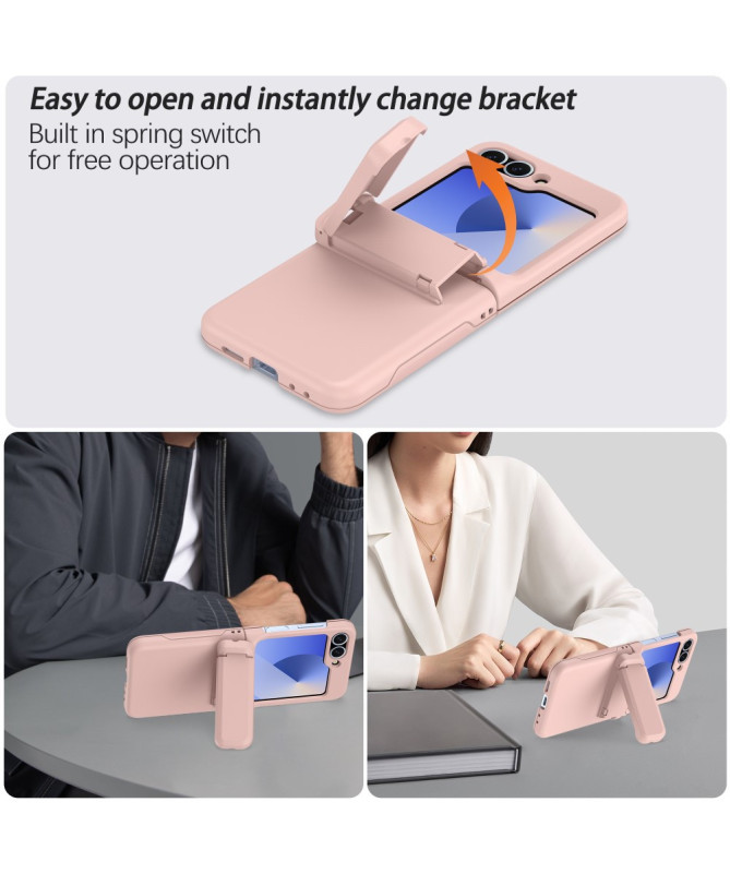 Coque Samsung Galaxy Z Flip 7 FE / Z Flip 6 Porte-Cartes et Béquille |