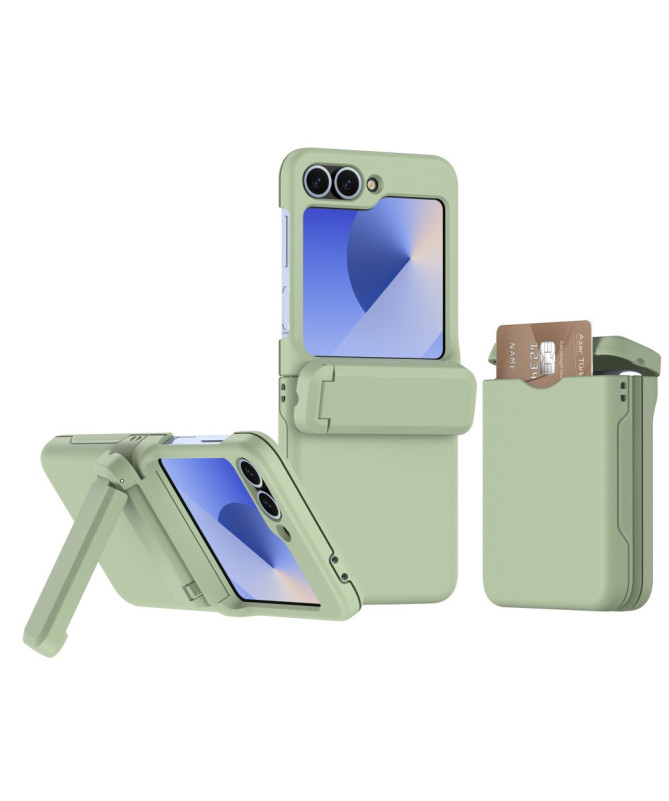 Coque Samsung Galaxy Z Flip 7 FE / Z Flip 6 Porte-Cartes et Béquille |