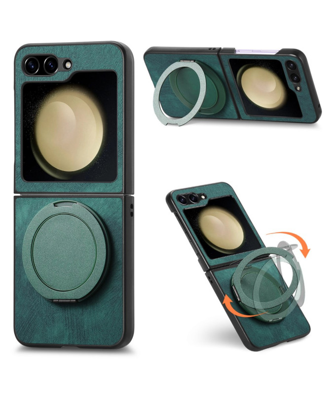 Coque Samsung Galaxy Z Flip 7 FE / Z Flip 6 avec Anneau Rotatif Effet 
