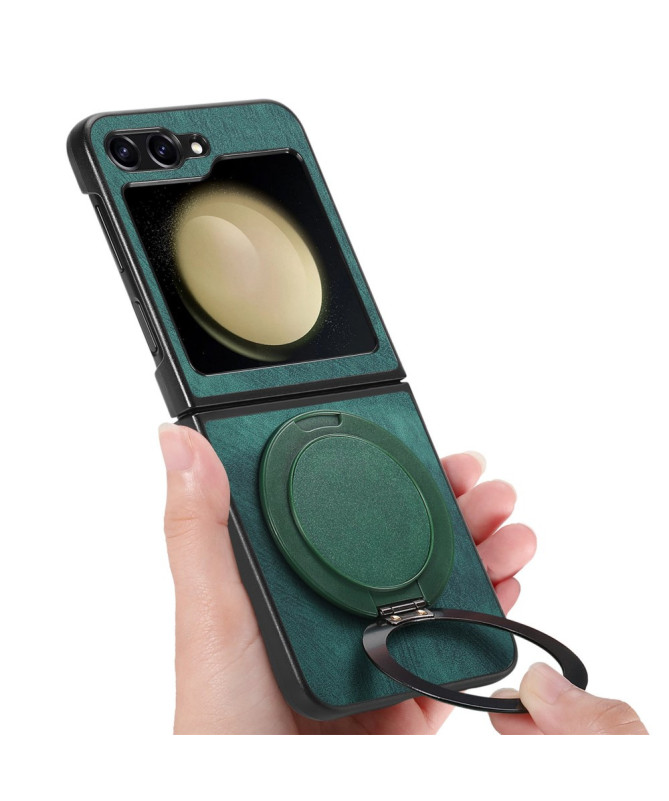 Coque Samsung Galaxy Z Flip 7 FE / Z Flip 6 avec Anneau Rotatif Effet 