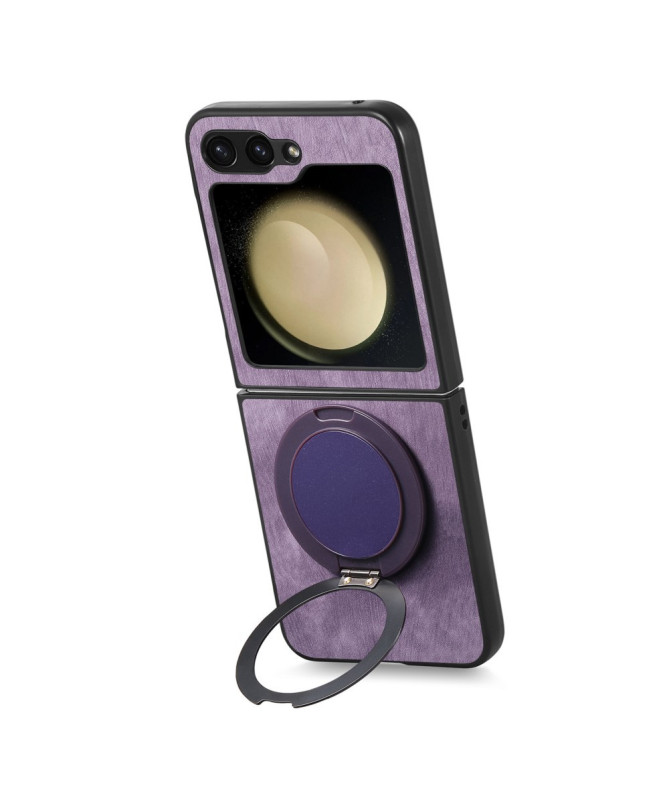 Coque Samsung Galaxy Z Flip 7 FE / Z Flip 6 avec Anneau Rotatif Effet 